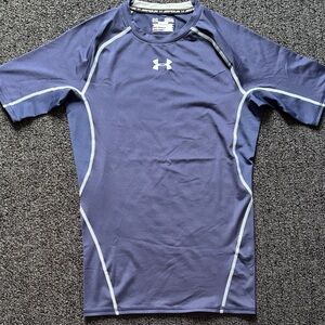 Under Armour Men's Medium Navy Blue Compression Shirt